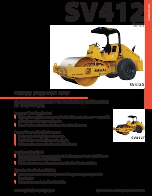 Egyhengeres hengerek Sakai SV412D