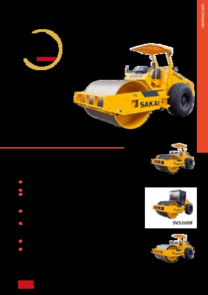 Egyhengeres hengerek Sakai SV520D