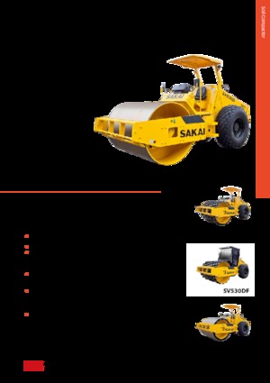Egyhengeres hengerek Sakai SV530T