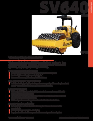 Egyhengeres hengerek Sakai SV640D