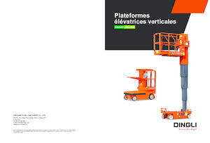 Gumikerekes vertikális emelésű munkaállványok Dingli AMWP13-9100