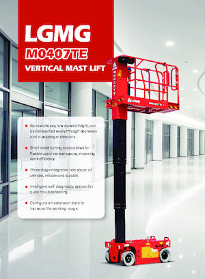 Gumikerekes vertikális emelésű munkaállványok LGMG  M0407TE