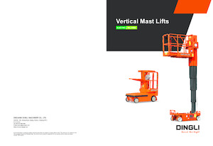 Gumikerekes vertikális emelésű munkaállványok Dingli TT48