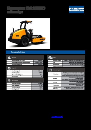 Egyhengeres hengerek Dynapac CA 1300 D