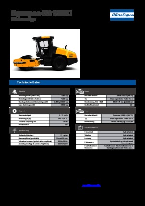 Egyhengeres hengerek Dynapac CA 1500 D