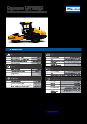 Egyhengeres hengerek Dynapac CA 1500 D