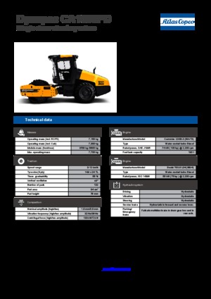 Egyhengeres hengerek Dynapac CA 1500 PD