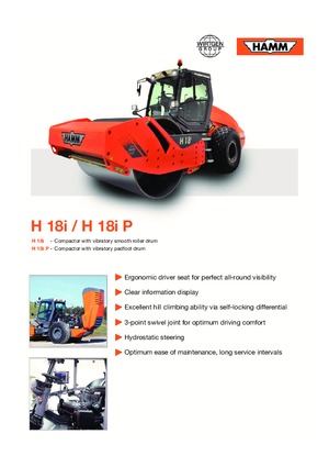 Egyhengeres hengerek Hamm H 18i P
