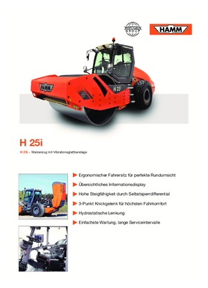 Egyhengeres hengerek Hamm H 25i