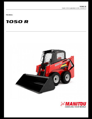 Csúszókormányzású rakodók Manitou 1050R