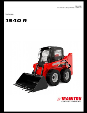 Csúszókormányzású rakodók Manitou 1340R