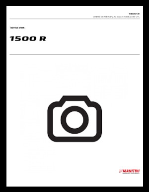 Csúszókormányzású rakodók Manitou 1500R