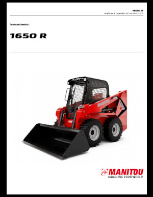 Csúszókormányzású rakodók Manitou 1650R
