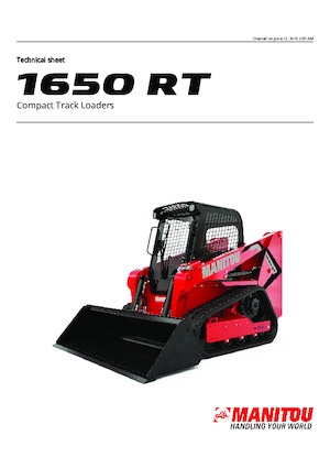 Csúszókormányzású rakodók Manitou 1650RT