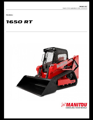 Csúszókormányzású rakodók Manitou 1650RT