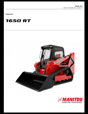 Csúszókormányzású rakodók Manitou 1650RT