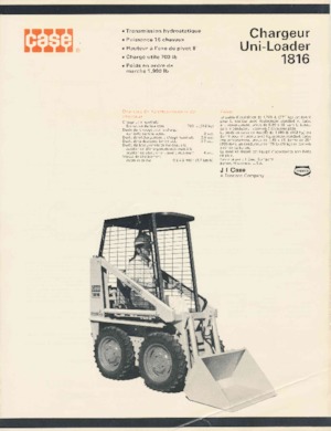 Csúszókormányzású rakodók Case 1816 