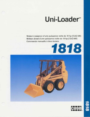 Csúszókormányzású rakodók Case 1818