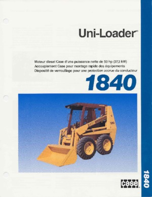 Csúszókormányzású rakodók Case 1845C 