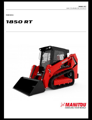 Csúszókormányzású rakodók Manitou 1850RT