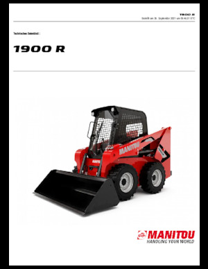 Csúszókormányzású rakodók Manitou 1900R