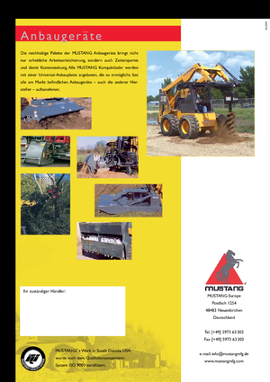 Csúszókormányzású rakodók Mustang 2012