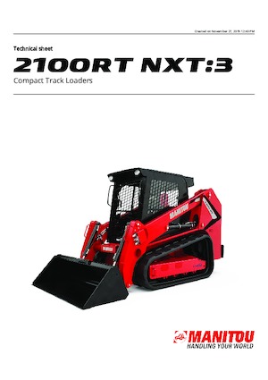 Csúszókormányzású rakodók Manitou 2100RT NXT:3