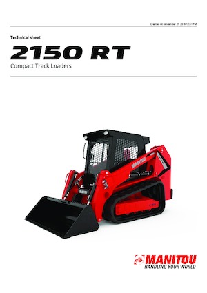 Csúszókormányzású rakodók Manitou 2150RT