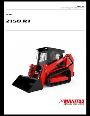 Csúszókormányzású rakodók Manitou 2150RT