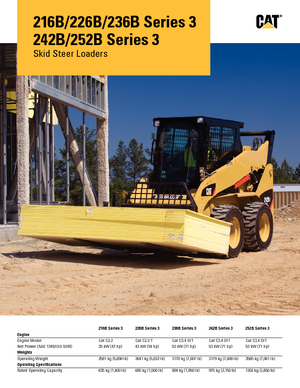 Csúszókormányzású rakodók Caterpillar 216B II