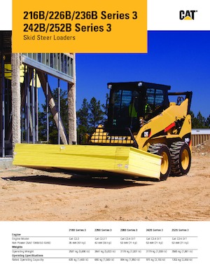 Csúszókormányzású rakodók Caterpillar 216B Serie 3