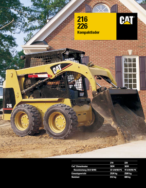 Csúszókormányzású rakodók Caterpillar 216