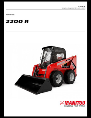 Csúszókormányzású rakodók Manitou 2200R