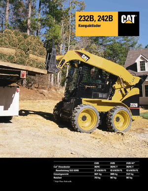 Csúszókormányzású rakodók Caterpillar 232B