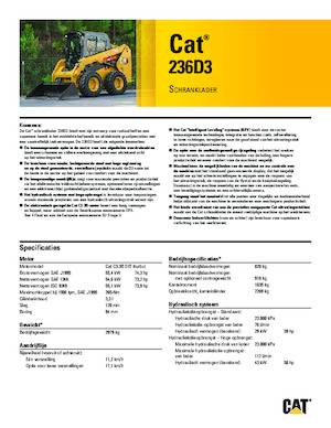 Csúszókormányzású rakodók Caterpillar 236D Series 3