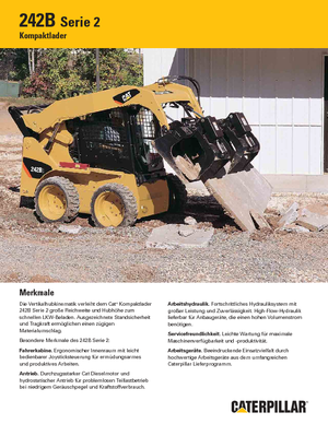 Csúszókormányzású rakodók Caterpillar 242B II