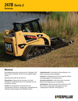 Csúszókormányzású rakodók Caterpillar 247B II