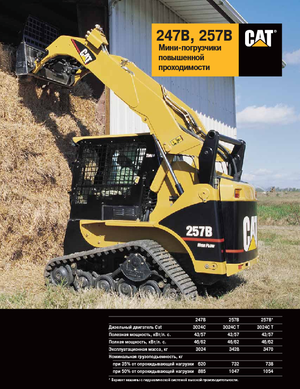 Csúszókormányzású rakodók Caterpillar 257B