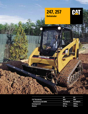 Csúszókormányzású rakodók Caterpillar 247
