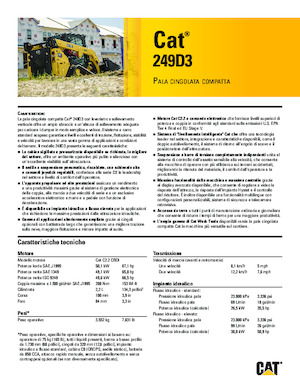 Csúszókormányzású rakodók Caterpillar 249D3