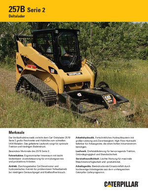 Csúszókormányzású rakodók Caterpillar 257B