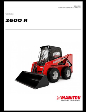 Csúszókormányzású rakodók Manitou 2600R