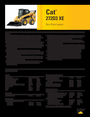 Csúszókormányzású rakodók Caterpillar 272D XE Serie 3