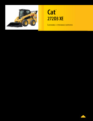 Csúszókormányzású rakodók Caterpillar 272D XE Serie 3