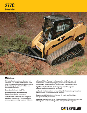 Csúszókormányzású rakodók Caterpillar 277C