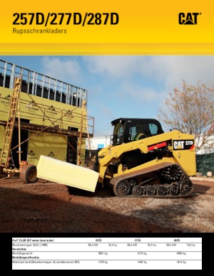 Csúszókormányzású rakodók Caterpillar 287D