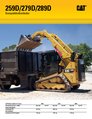 Csúszókormányzású rakodók Caterpillar 289D