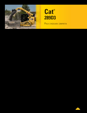 Csúszókormányzású rakodók Caterpillar 289D Serie 3 Deltalader