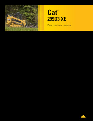 Csúszókormányzású rakodók Caterpillar 299D XE Serie 3 Deltalader