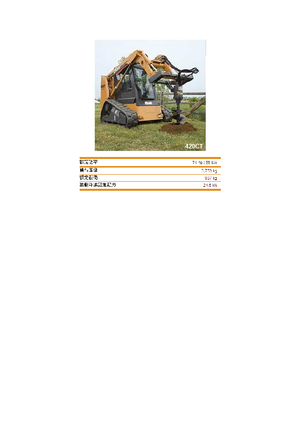 Csúszókormányzású rakodók Case 420 CT Tier 3